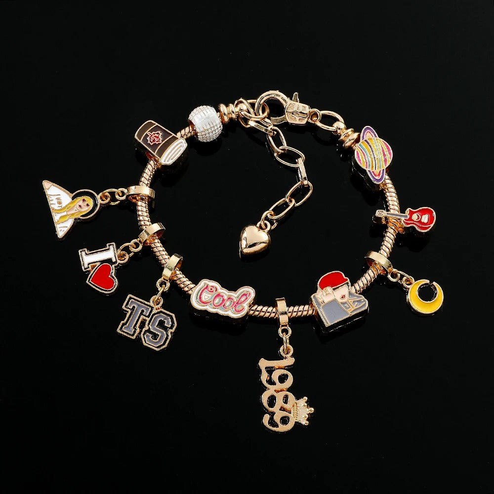 Taylor Swift 1989 loose beads TS DIY beaded versatile bracelet