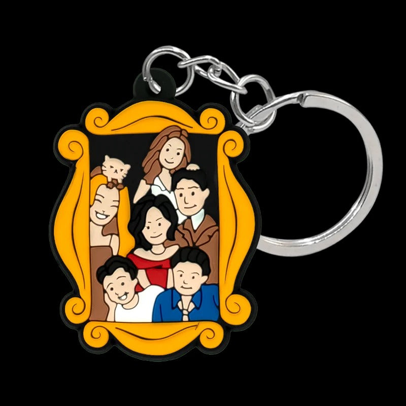 1PCS New Keychain Classic Old Friends Key Chain