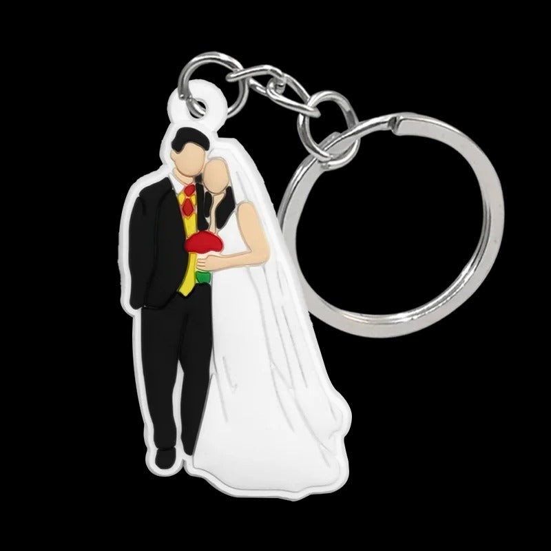 1PCS New Keychain Classic Old Friends Key Chain