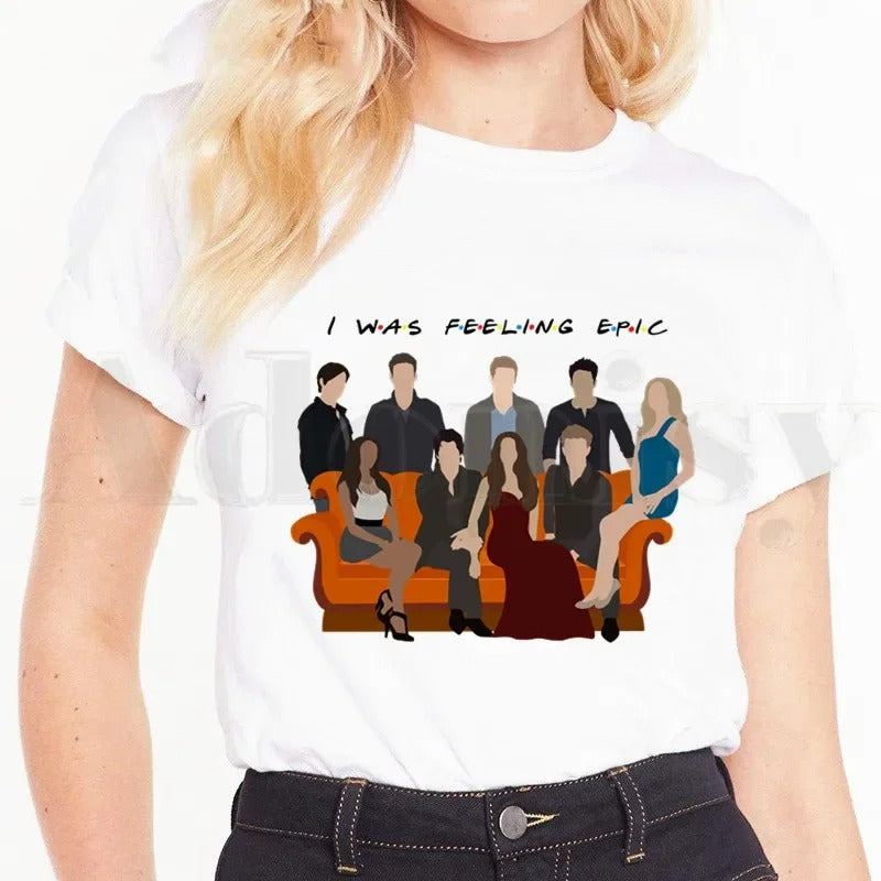 The Vampire Diaries Short Sleeve Female Tops Tees
