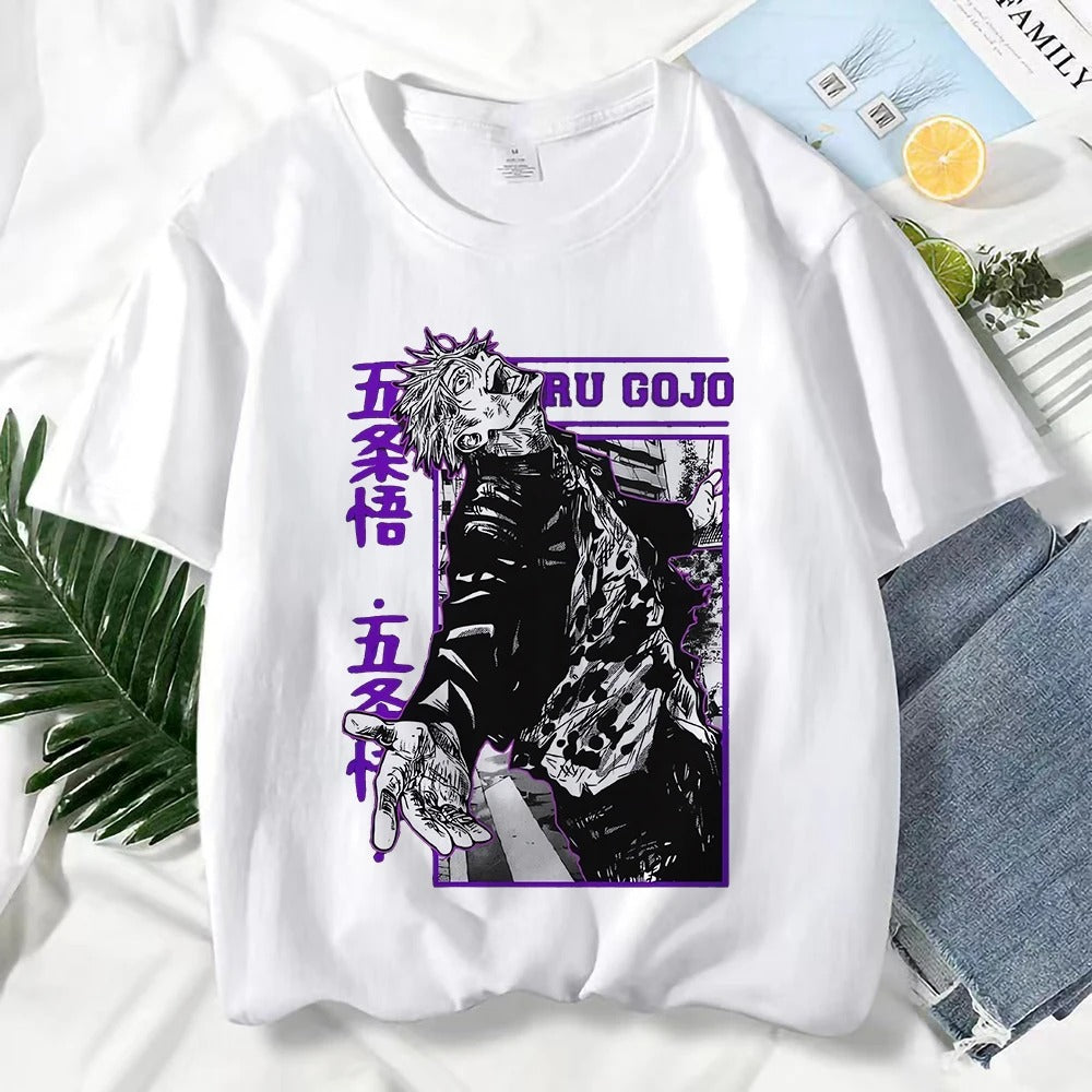 Gojo Satoru Print Graphic T Shirts Unisex Harajuku Fashion