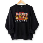 Friends Funny Cartoon Christmas Hat Sweatshirt