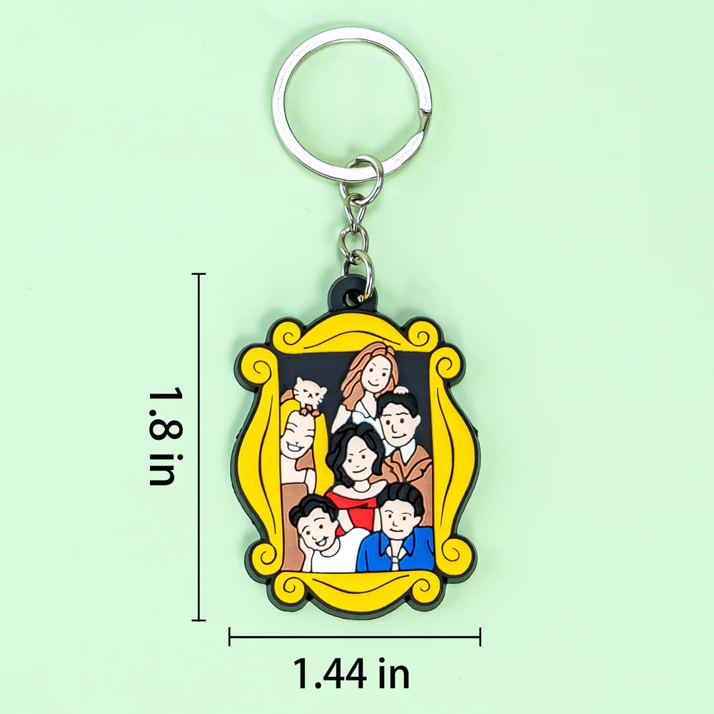 1PCS New Keychain Classic Old Friends Key Chain