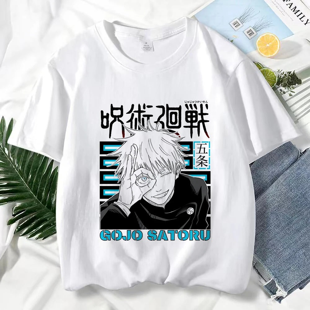 Gojo Satoru Print Graphic T Shirts Unisex Harajuku Fashion