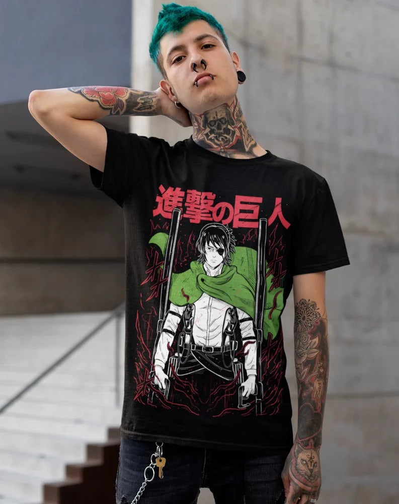 Hange Zoe Attack on Titan Anime Tee Shirt