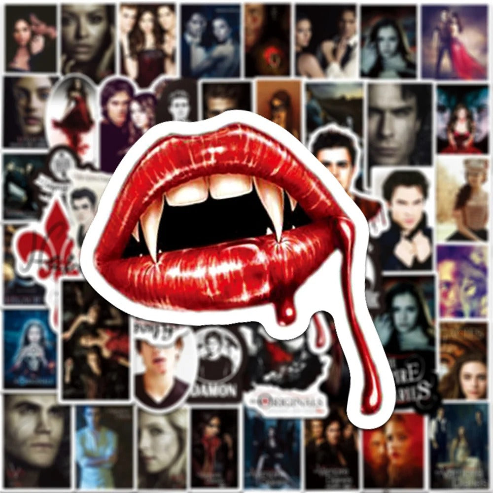 50PCS The Vampire Diaries Personalized Creative Stickers for Decoration
