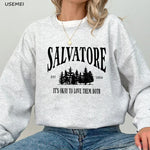 Salvatore Brothers Damon Salvatore 1864 Crewneck Sweatshirt