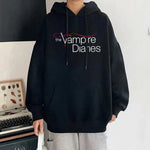 The Vampire Diaries Print Hoodie Women Men