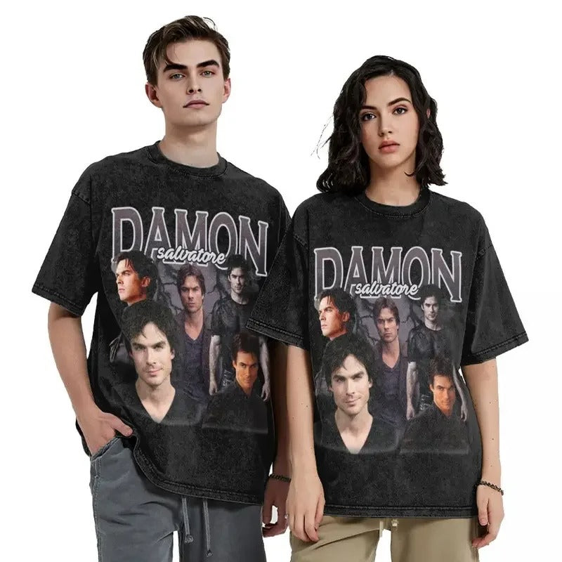 Damon Salvatore Hip Hop T-Shirts
