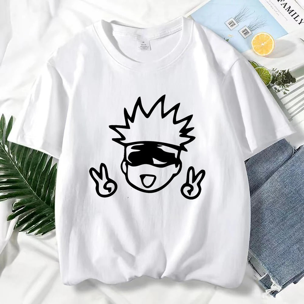 Gojo Satoru Print Graphic T Shirts Unisex Harajuku Fashion
