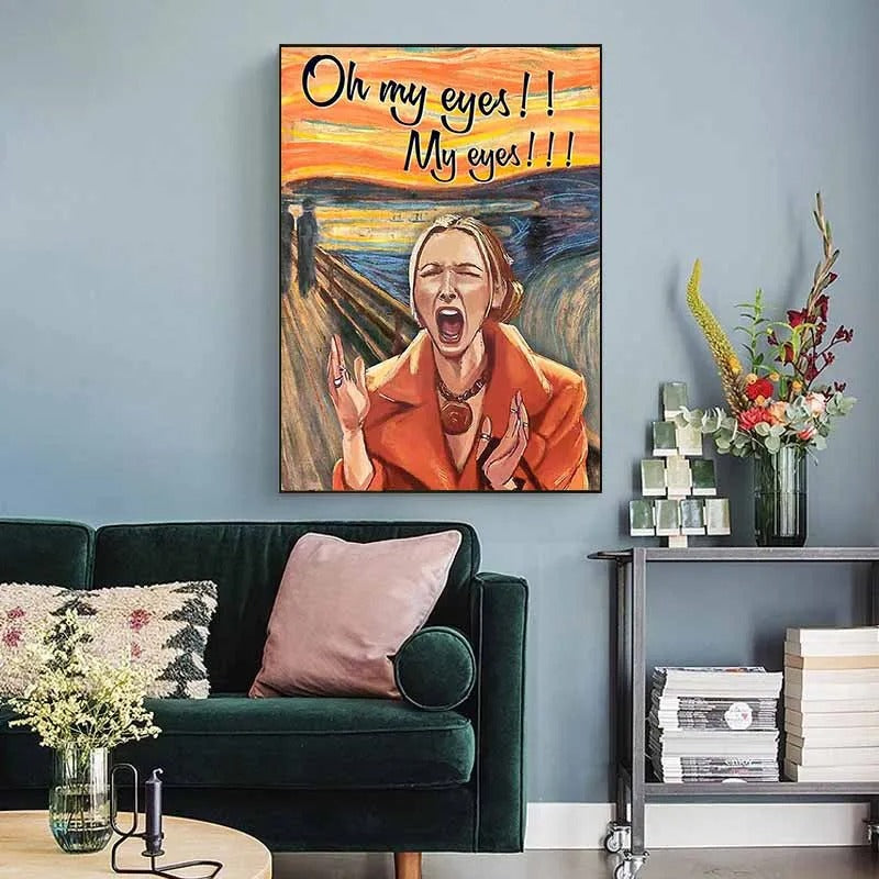 Friends Phoebe Buffay Oh My Eyes Funny Poster Canvas