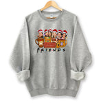 Friends Funny Cartoon Christmas Hat Sweatshirt