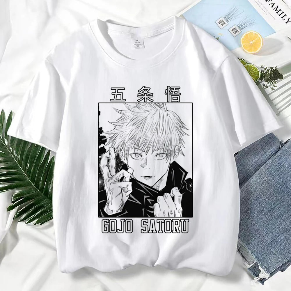 Gojo Satoru Print Graphic T Shirts Unisex Harajuku Fashion
