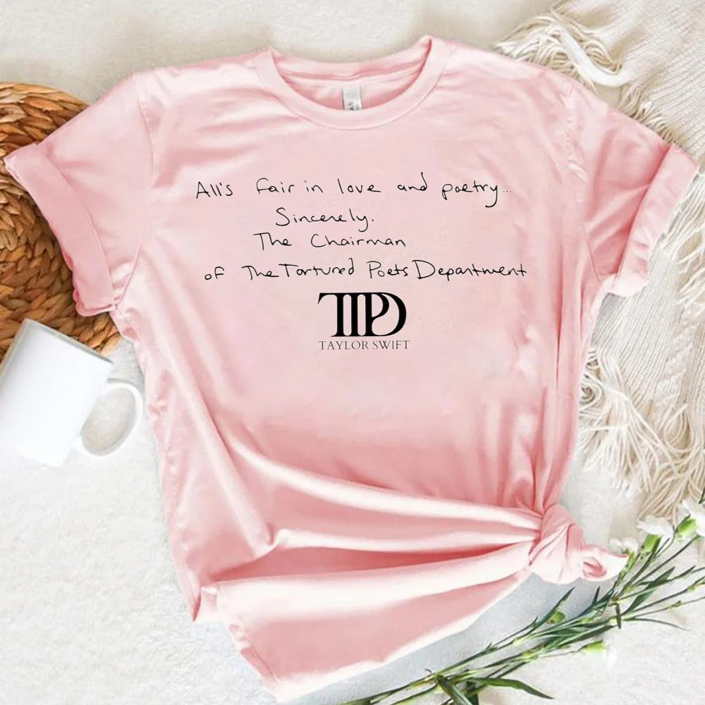 All’s Fair in Love and Poetry T-shirts