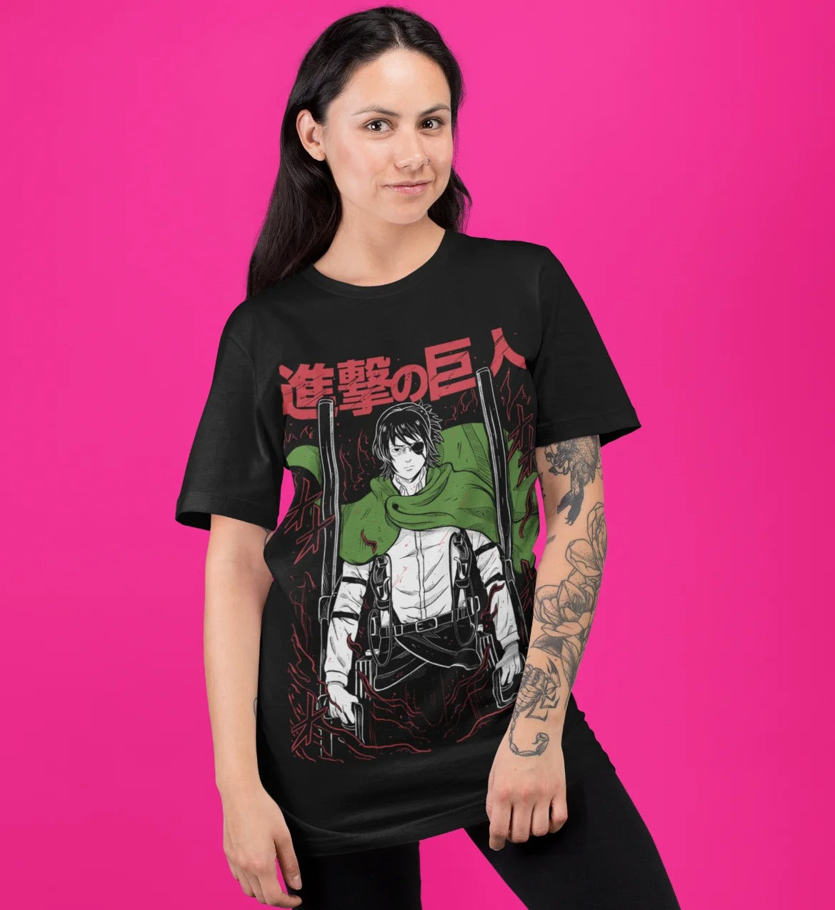 Hange Zoe Attack on Titan Anime Tee Shirt
