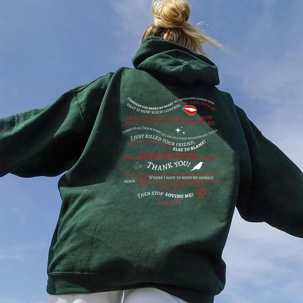 Vampire Diaries Hoodie Trendy Retro  Sweatshirt