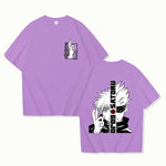 Satoru Gojo Print T-shirt Unisex Loose Short Sleeve Round Neck