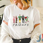 Funny Merry Christmas  Friends Woman T Shirt
