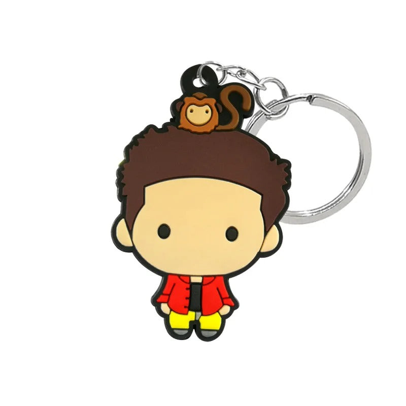 1PCS New Keychain Classic Old Friends Key Chain