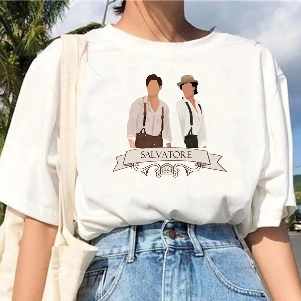 Summer Casual TVD Graphic Women's Loose T-Shirt