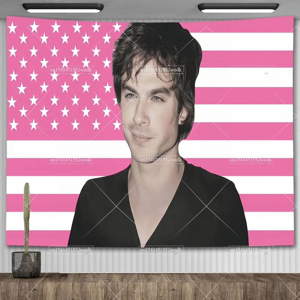 Ian Somerhalder American Flag