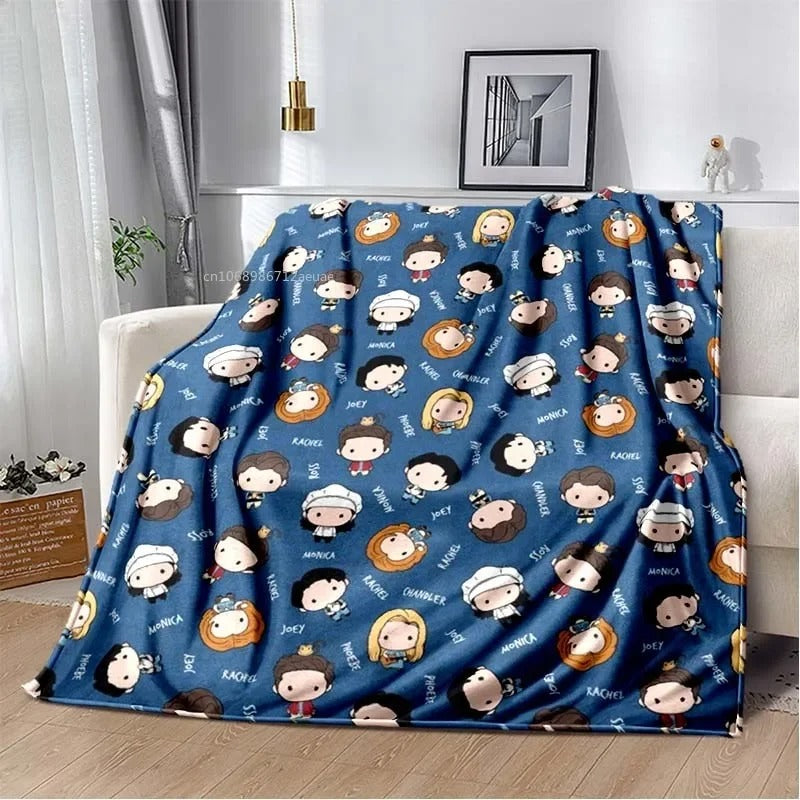 Friends Classic TV Series Blanket Character Pattern
