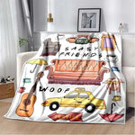 Friends Classic TV Series Blanket Character Pattern