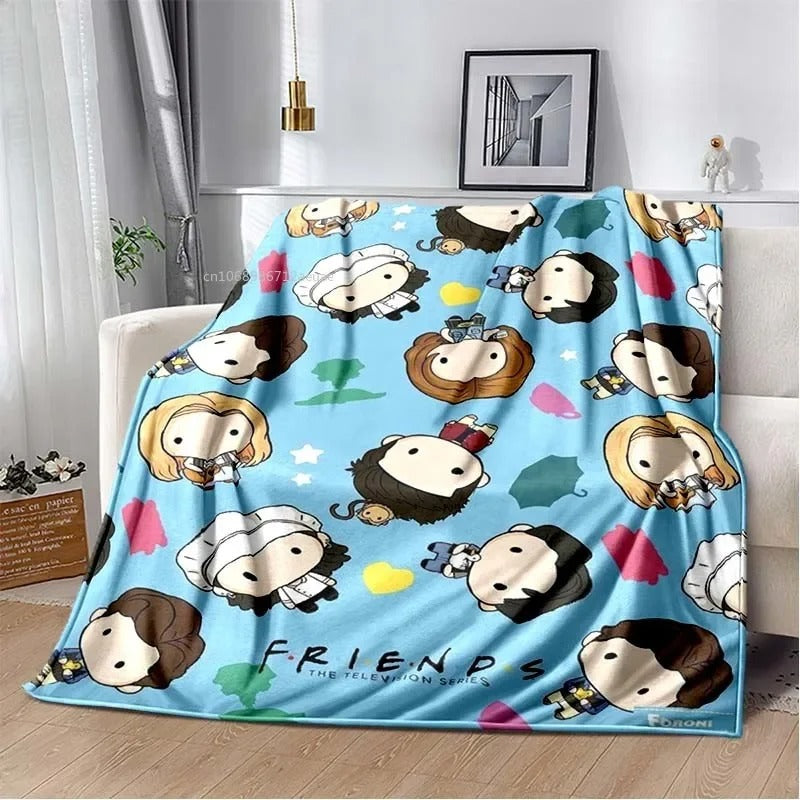 Friends Classic TV Series Blanket Character Pattern