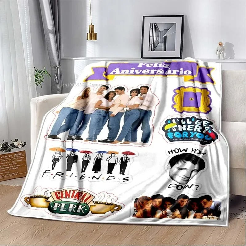 Friends Classic TV Series Blanket Character Pattern