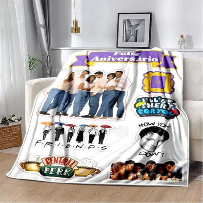Friends Classic TV Series Blanket Character Pattern