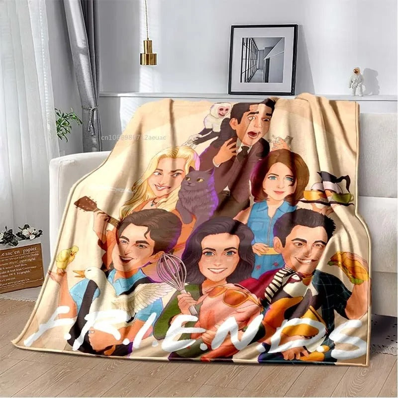 Friends Classic TV Series Blanket Character Pattern