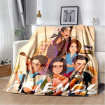 Friends Classic TV Series Blanket Character Pattern